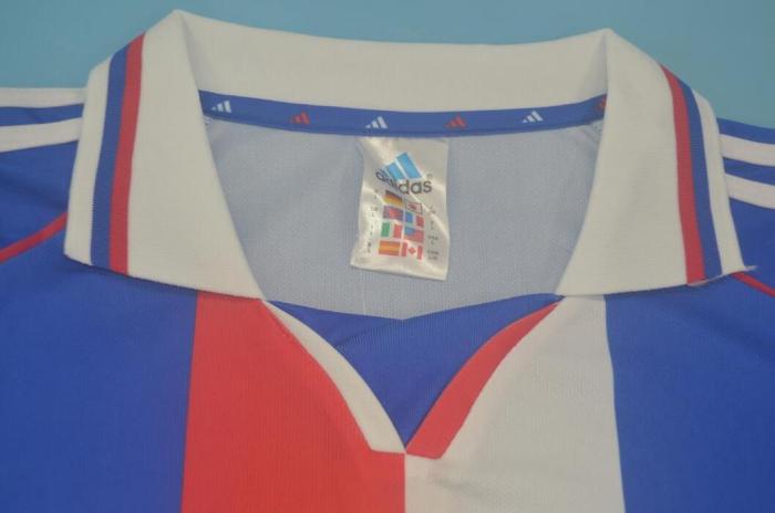 Retro Jersey 1999-2000 Lyon Away Blue Soccer Jersey Vintage Olympique Lyonnais Football Shirt