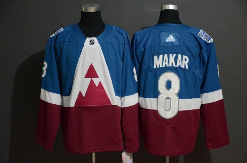 Colorado Avalanche 8 Cale Makar Blue Red 2020 NHL Stadium Series Jersey
