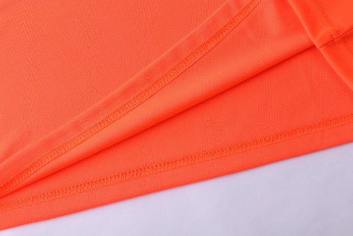 #811 Orange Soccer Training Uniform Blank Jersey and Shorts