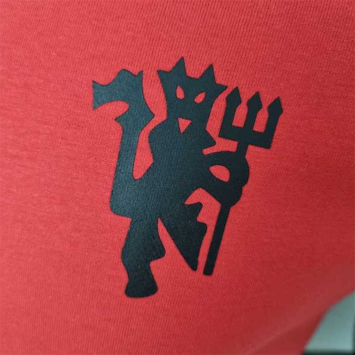 #K000157 Manchester United RONALDO 7 Orange Soccer T-shirt