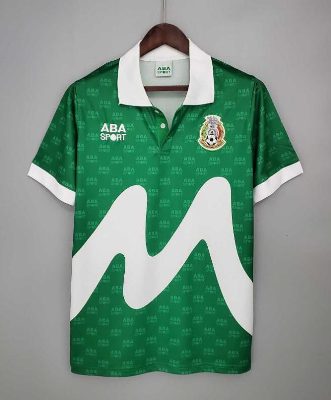 Retro Jersey 1995 Mexico Home Green Soccer Jersey Vintage Football Shirt