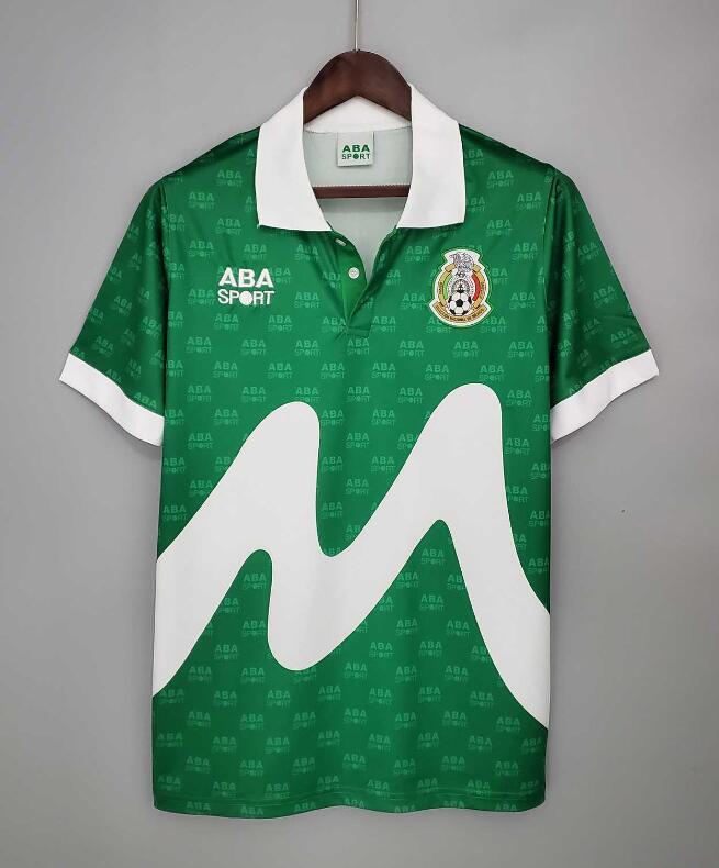 Retro Jersey 1995 Mexico Home Green Soccer Jersey Vintage Football Shirt