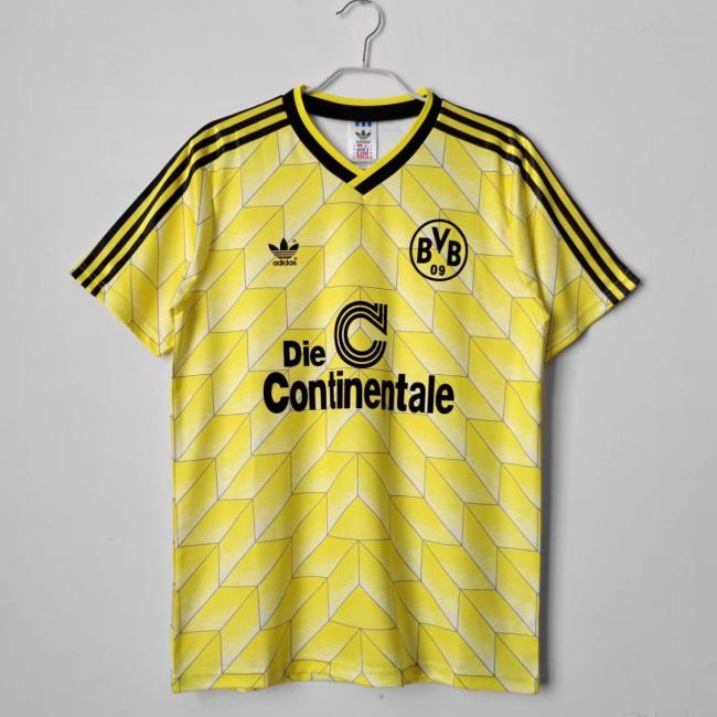 Retro Jersey 1988 Borussia Dortmund Home Soccer Jersey Vintage BVB Football Shirt