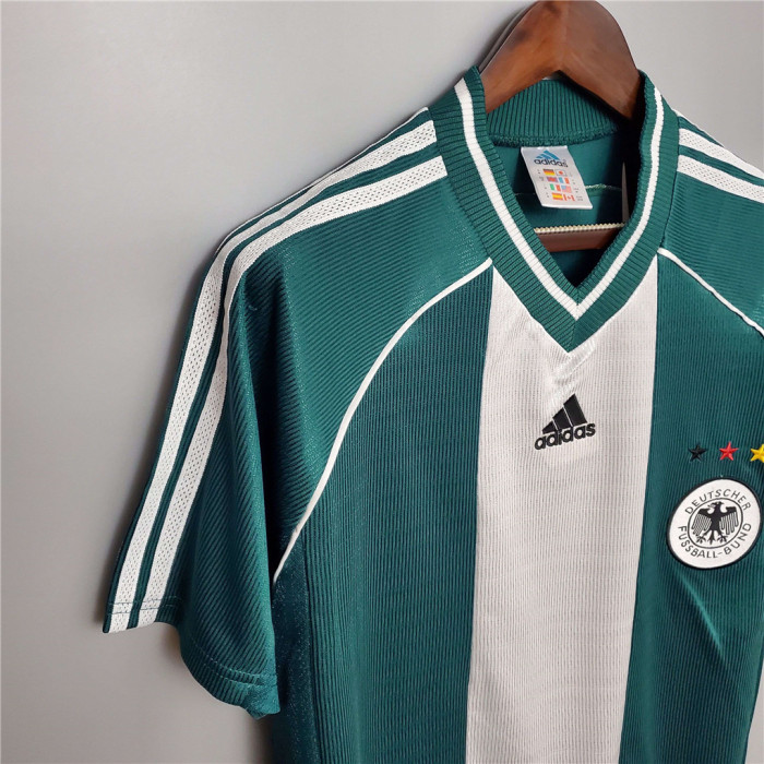 Retro Jersey 1998 Germany Away Green Soccer Jersey Vintage Football Shirt