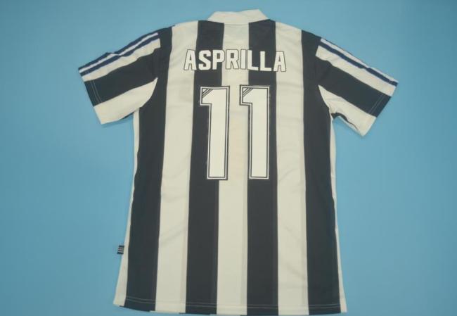 Retro Jersey 1995-1997 Newcastle United 11 ASPRILLA Home Soccer Jersey