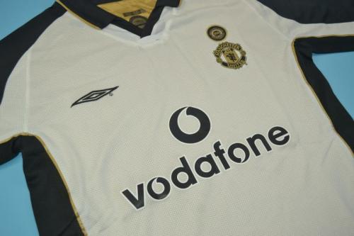 Retro Jersey Manchester United 100th Anniversary White/Gold Reversible Soccer Jersey