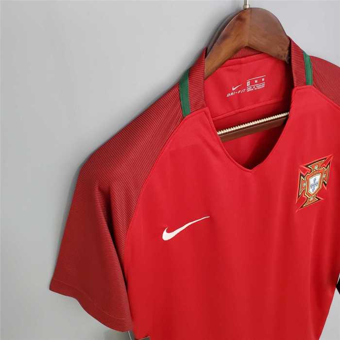 Retro Jersey 2016 Portugal Home Vintage Soccer Jersey