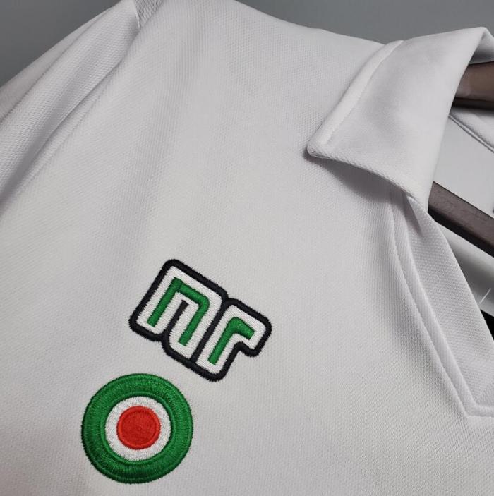 Retro Jersey 1987-1988 Napoli Away White Soccer Jersey