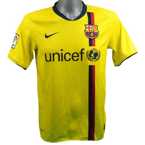 Retro Jersey Barcelona Away Yellow Soccer Jersey
