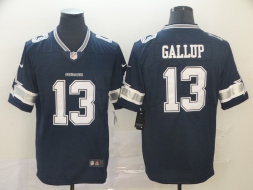 Dallas Cowboys 13 Michael Gallup Navy Youth Vapor Untouchable Limited Jersey