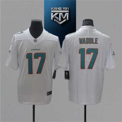 2021 Dolphins 17 WADDLE WHITE NFL Jersey S-XXL GREEN Font