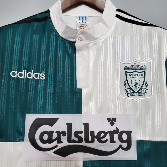 Retro Jersey 1995-1996 Liverpool Away Soccer Jersey Vintage Football Shirt
