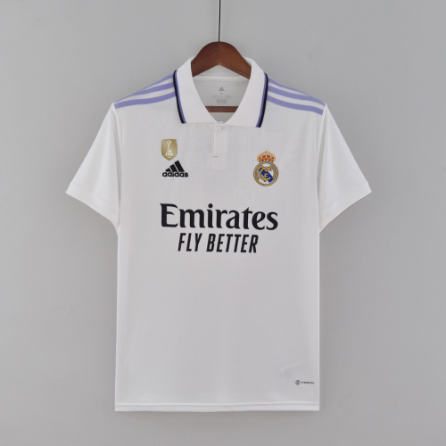 with Front Patch Retro Jersey 2022-2023 Real Madrid FIFA CWC 8 championships Soccer Jersey