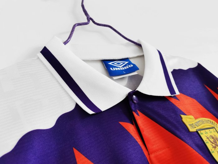 Retro Jersey 1991-1993 Scotland Away White Soccer Jersey Vintage Football Shirt