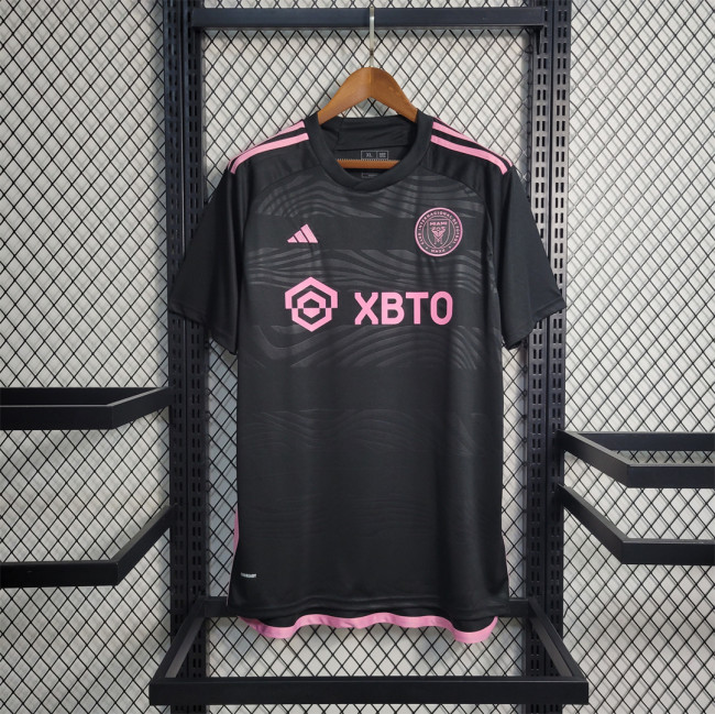 Fans Version 2023-2024 Inter Miami Away Black Soccer Jersey S,M,L,XL,2XL,3XL,4XL