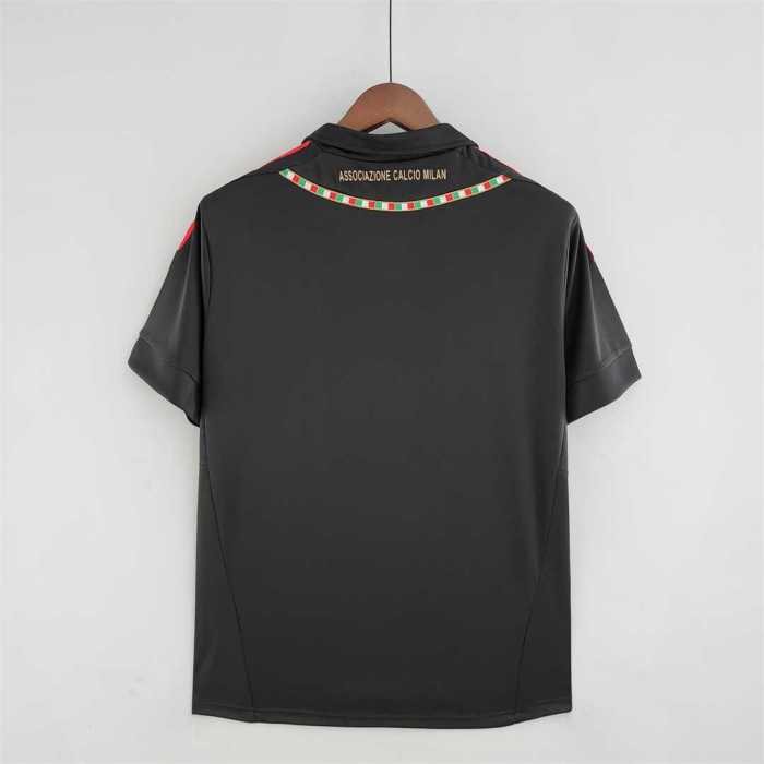 Retro Jersey 2011-2012 AC Milan 3rd Away Black Soccer Jersey