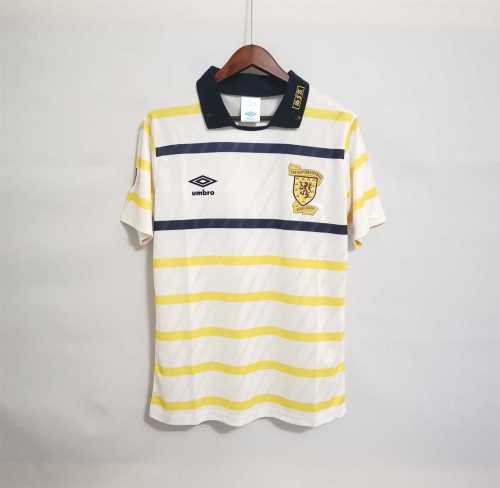 Retro Jersey 1988-1991 Scotland McCOIST 9 Away Yellow Soccer Jersey