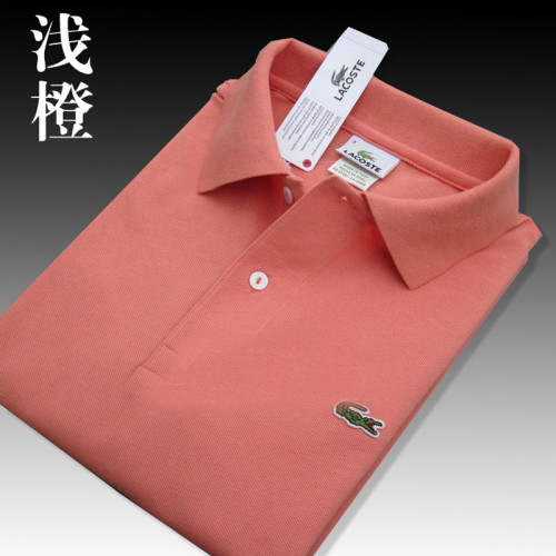 Light Orange Classic La-coste Polo Same Style for Men and Women