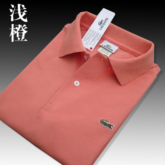 Light Orange Classic La-coste Polo Same Style for Men and Women