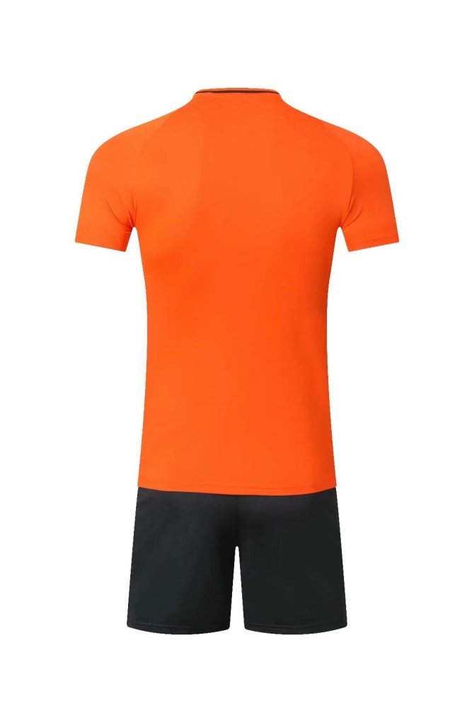 #603 Orange Soccer Training Uniform Blank Jersey and Shorts