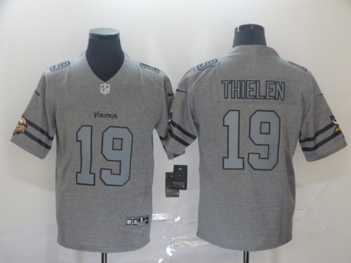 Minnesota Vikings 19 THIELEN 2019 Gray Gridiron Gray Vapor Untouchable Limited Jersey