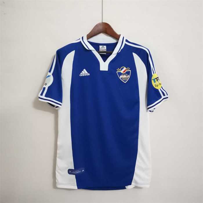 with Patch Retro Jersey 2000 Yugoslavia Home Soccer Jersey Vintage Football Shirt
