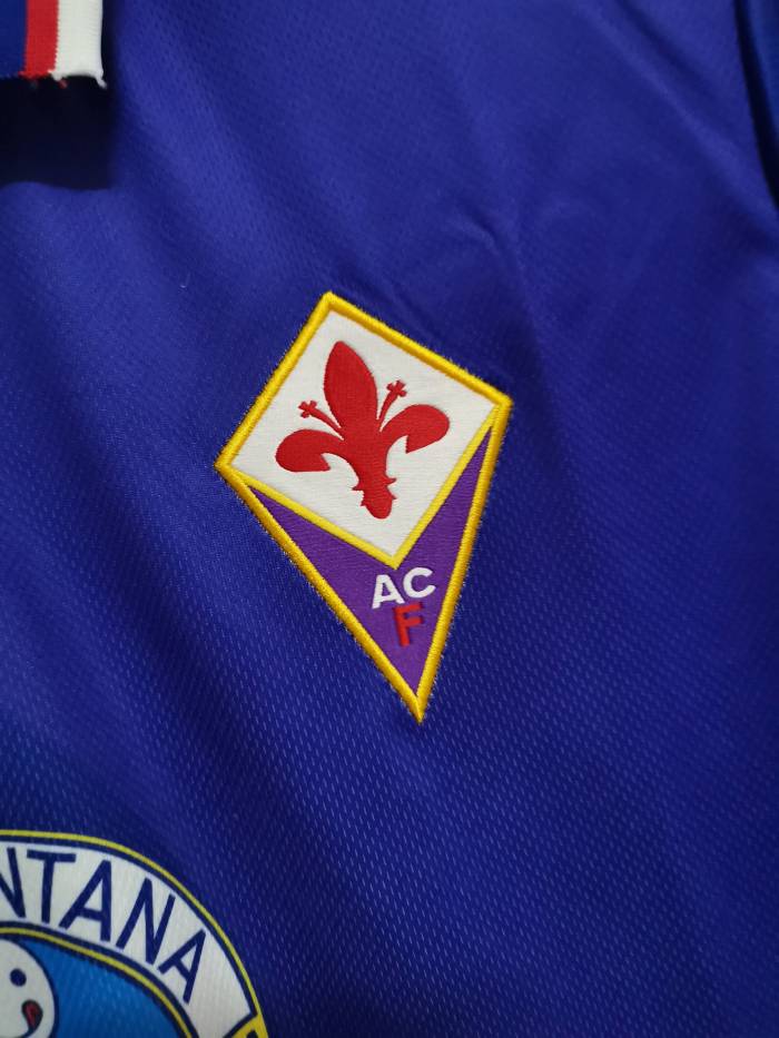 Retro Jersey 1995-1996 Fiorentina Home Soccer Jersey Vintage Football Shirt