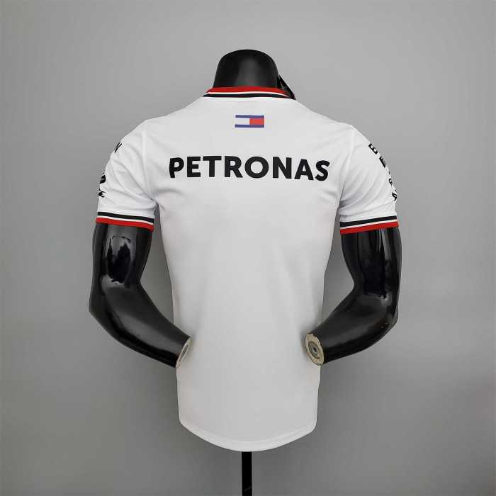 F1 Formula One racing suit Mercedes White Racing Jersey