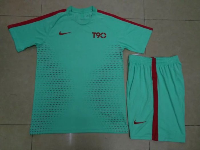 #903 Light Blue Soccer Training Uniform Blank Jersey and Shorts