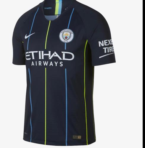 Retro Jersey 2018-2019 Manchester City Away Black Soccer Jersey