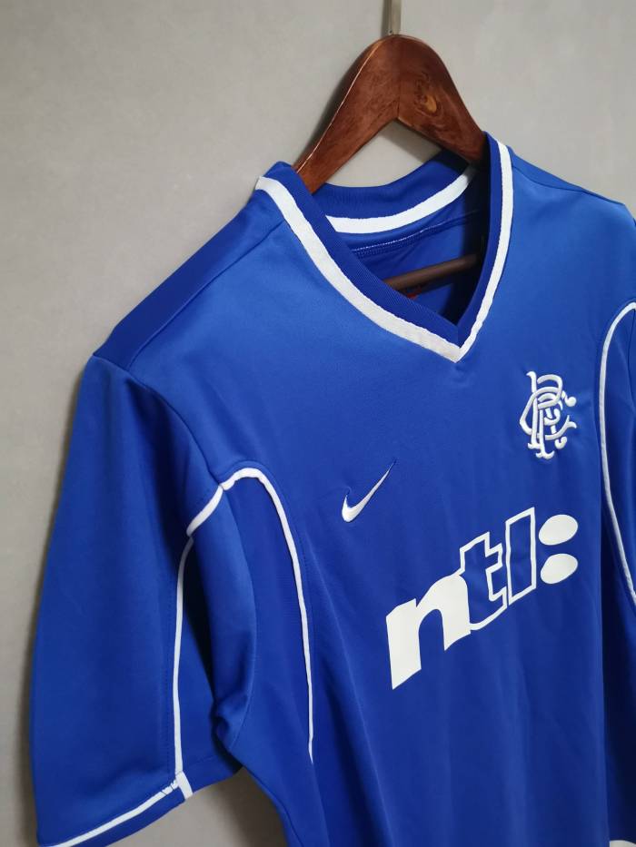 Retro Jersey 1999-2001 Rangers Home Soccer Jersey