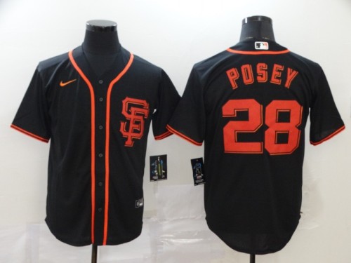 San Francisco Giants 28 POSEY Black 2020 Cool Base Jersey