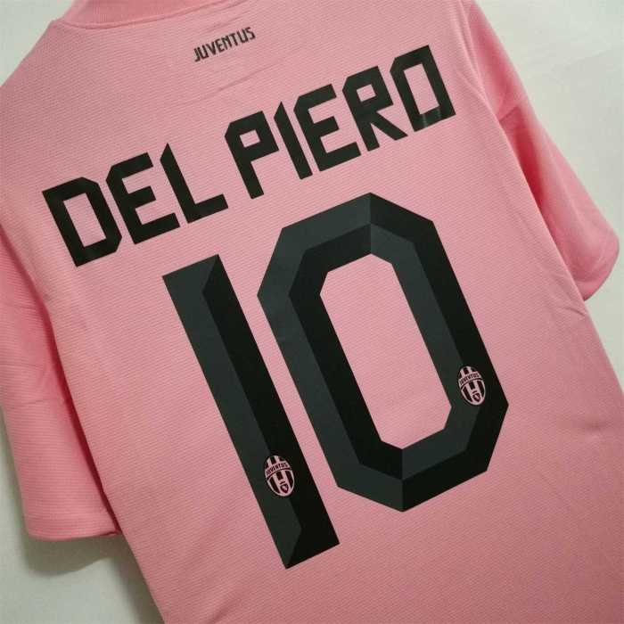 Retro Jersey 2011-2012 Juventus DEL PIERO 10 Away Pink Soccer Jersey