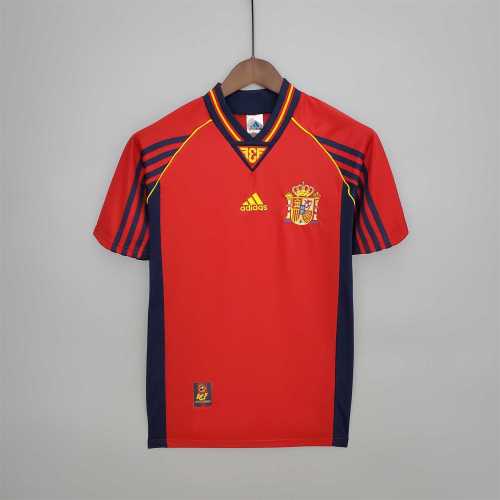 Retro Jersey 1998 Spain Home Soccer Jersey Camiseta de España