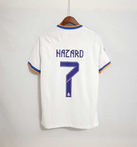 Retro Jersey 2021-2022 Real Madrid HAZARD 7 Home Soccer Jersey