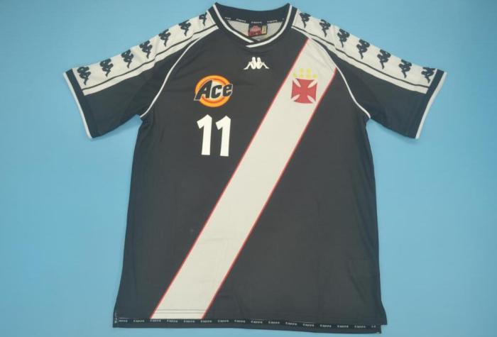 Retro Jersey 2000-2001 Vasco Da Gama 11 ROMARIO Black Soccer Jersey