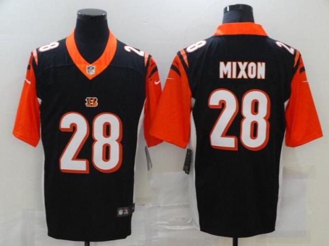 Bengals 28 Joe Mixon Black 100th Season Vapor Untouchable Limited Jersey