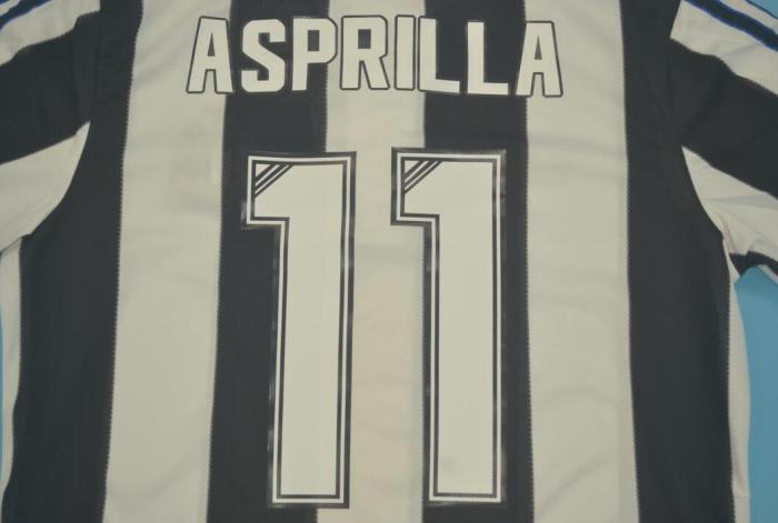 Retro Jersey 1995-1997 Newcastle United 11 ASPRILLA Home Soccer Jersey