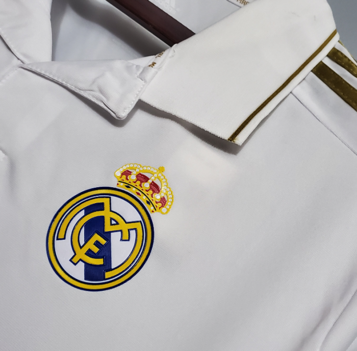 Retro Jersey 2011-2012 Real Madrid Home White Soccer Jersey Vintage Real Camisetas de Futbol