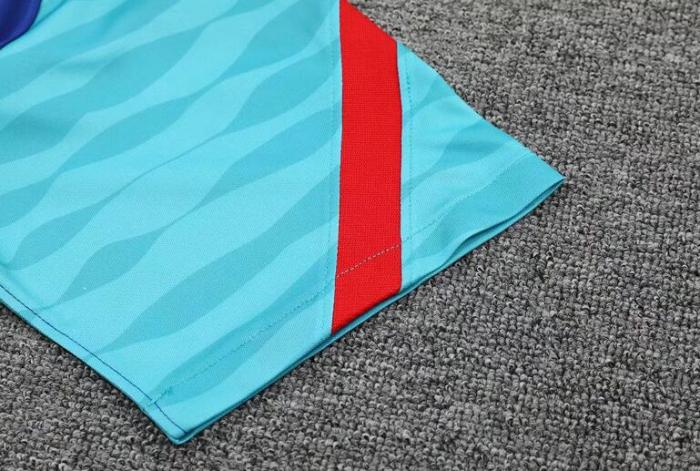 Adult Uniform Barcelona Blue Training Soccer Jersey Shorts