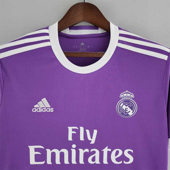 Retro Jersey 2017-2018 Real Madrid Away Purple Soccer Jersey