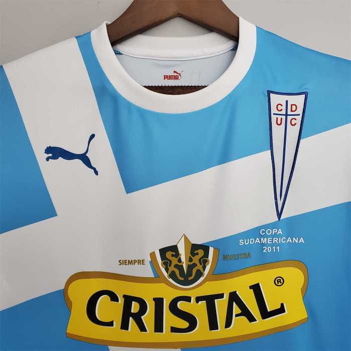 Retro Jersey 2011 Catholic University Commemorative Blue Soccer Jersey Universidad Catolica Football Shirt