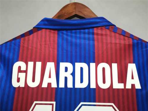 Retro Jersey 1990-1992 Barcelona GUARDIOLA 10 Home Soccer Jersey