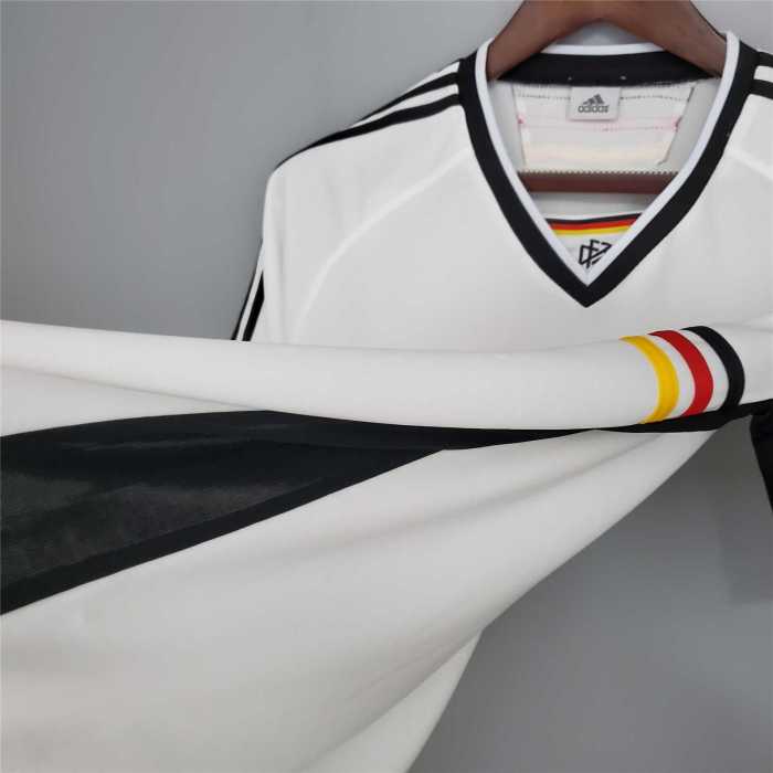 Retro Jersey Germany 1998 Home White Vintage Soccer Jersey