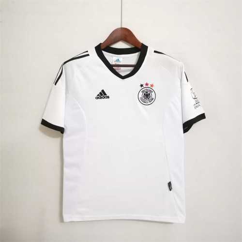 with World Cup Patch Retro Jersey 2002 Germany Home Soccer Jersey Vintage Football Shirt