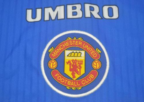 Retro Jersey 1996-1998 Manchester United Away Blue Soccer Jersey