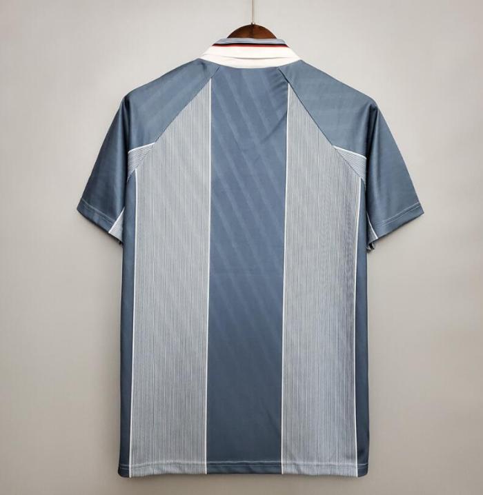 Retro Jersey 1996 England Away Grey Soccer Jersey
