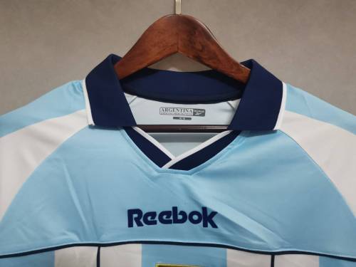Retro Jersey 2000 Argentina Home Soccer Jersey Vintage Football Shirt