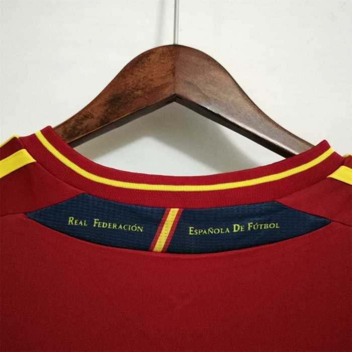Retro Jersey 2012 Spain Home Soccer Jersey Vintage Camiseta de España Football Shirt
