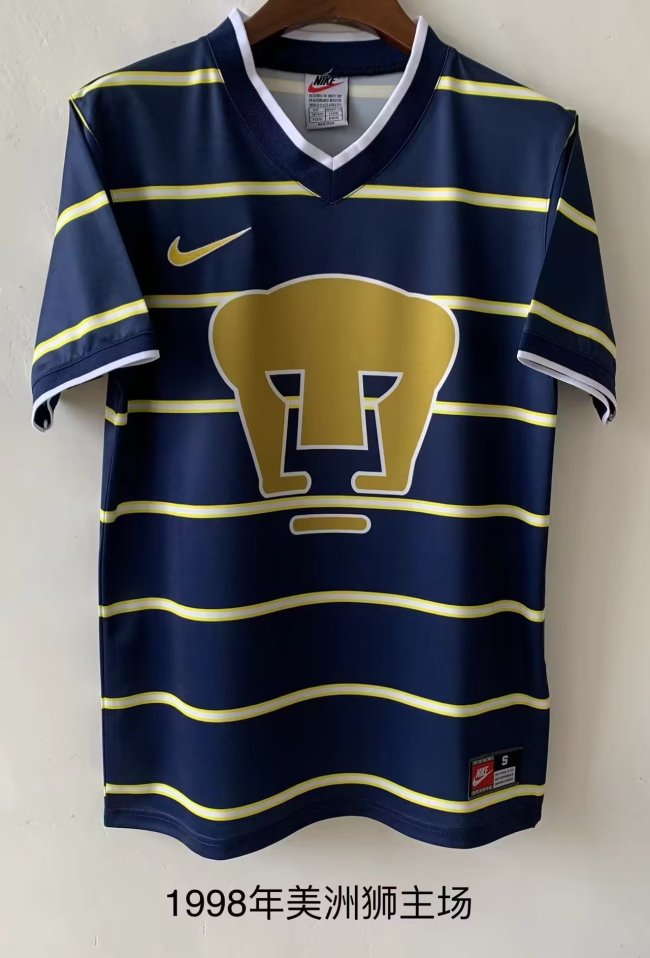 Retro Jersey 1998 Pumas UNAM Mexiko Home Soccer Jersey